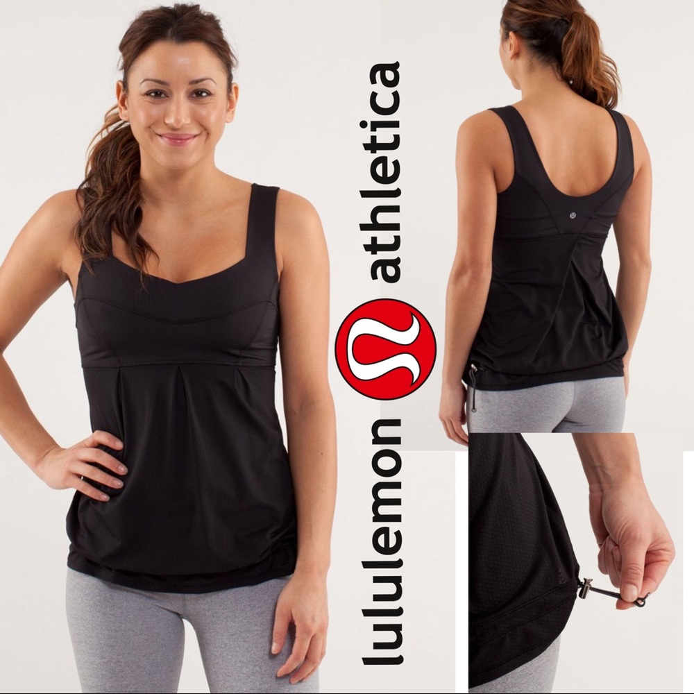 Lululemon Black Tame Me Tank Top